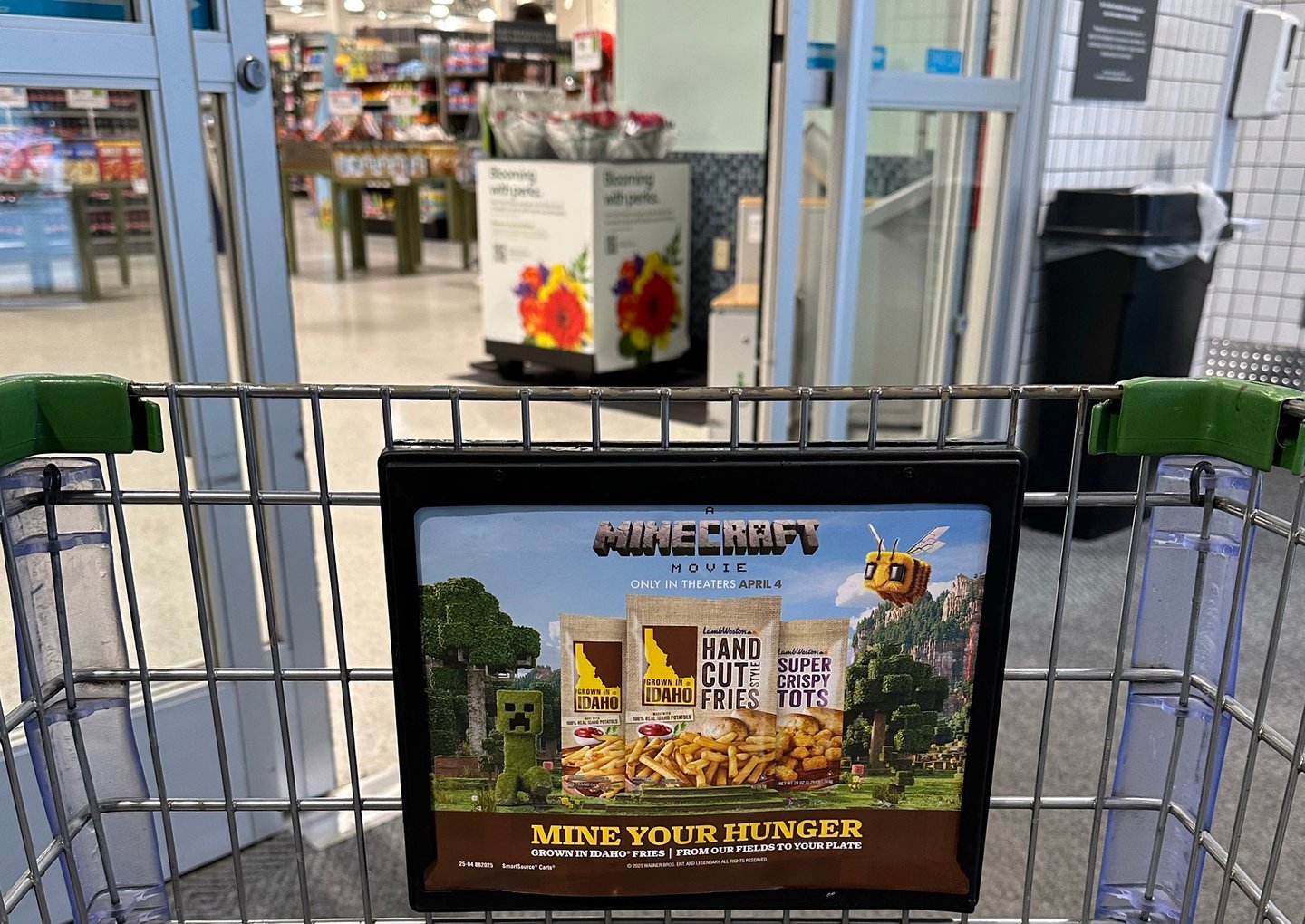 Grown in Idaho shopping cart ad at Publix