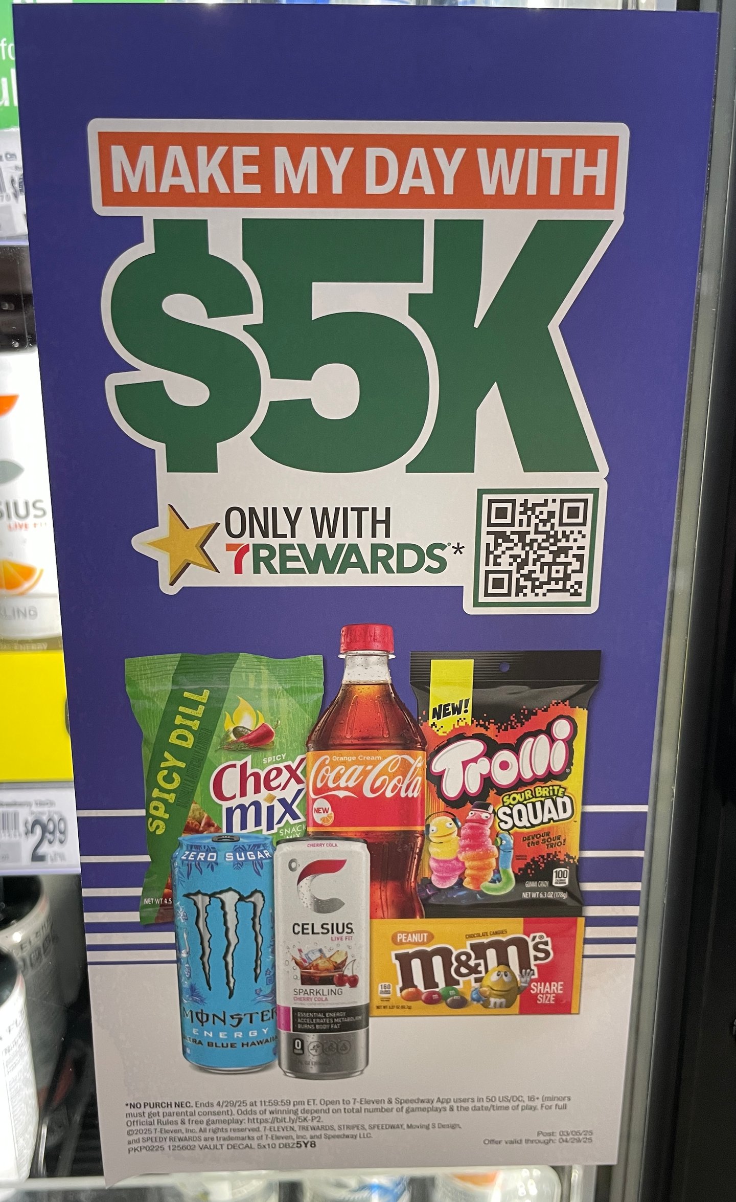 7-Eleven 'Make My Day with $5K' Cooler Cling