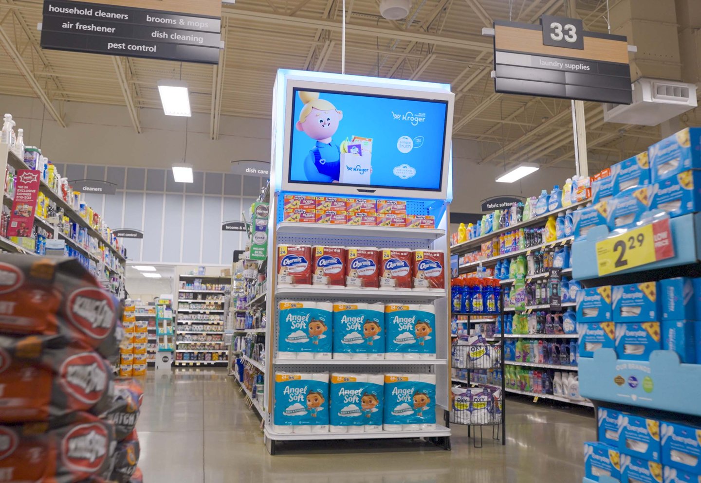 Kroger Digital Barrows Endcap