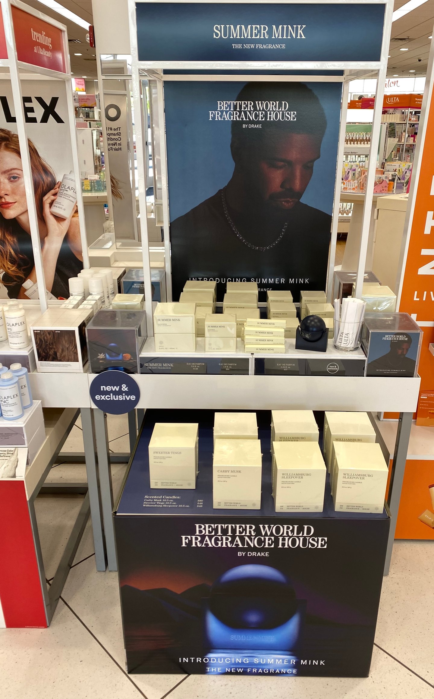 Better World Fragrance House Summer Mink Ulta Display Table