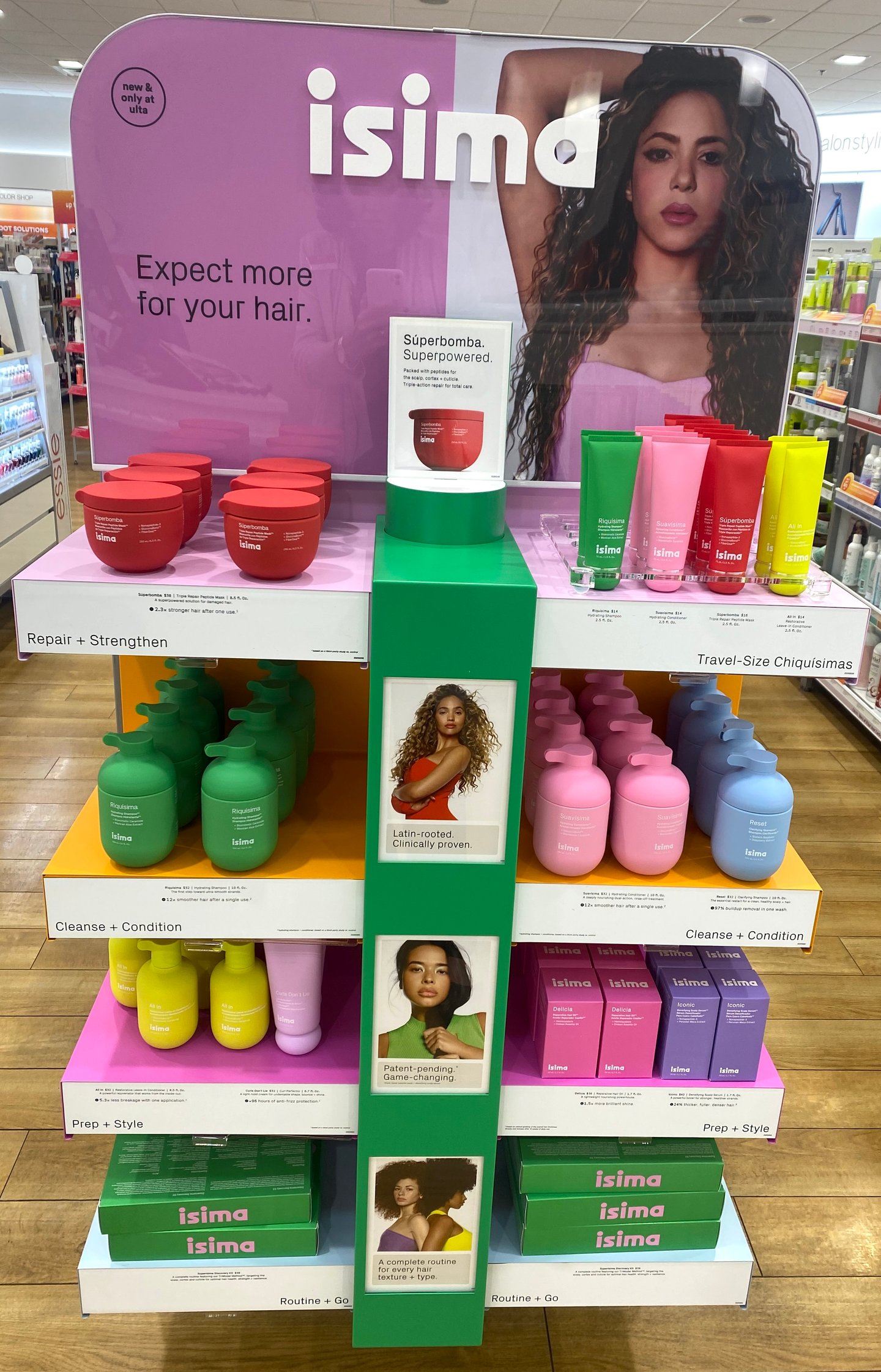 Ulta Isima 'Expect More for Your Hair' Display Fixture
