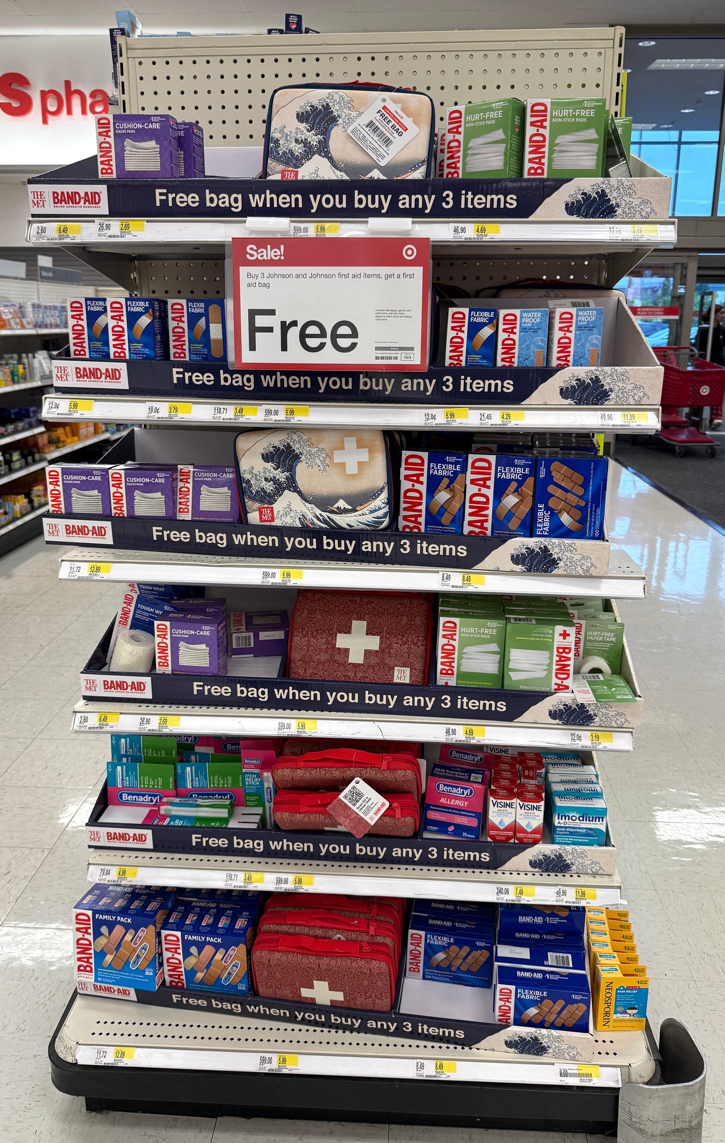 Target The Met Band-Aid Endcap