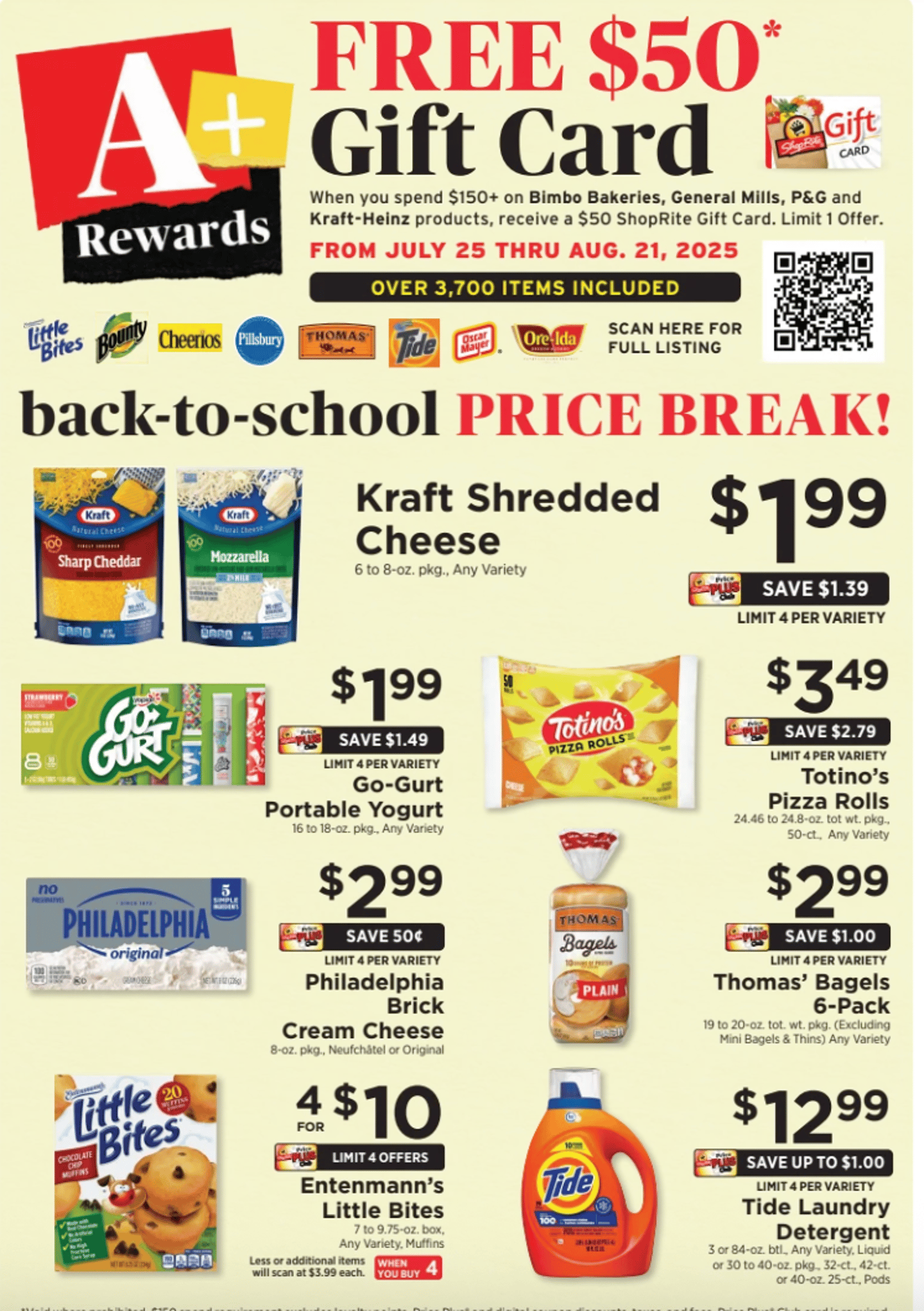 ShopRite 'A+ Rewards' Circular Feature