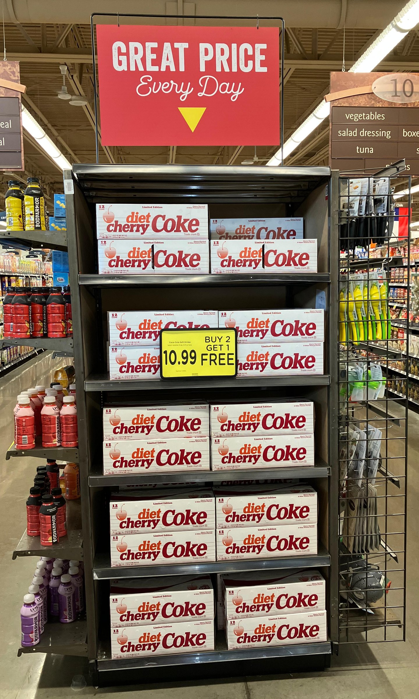 Mariano's Diet Cherry Coke Endcap
