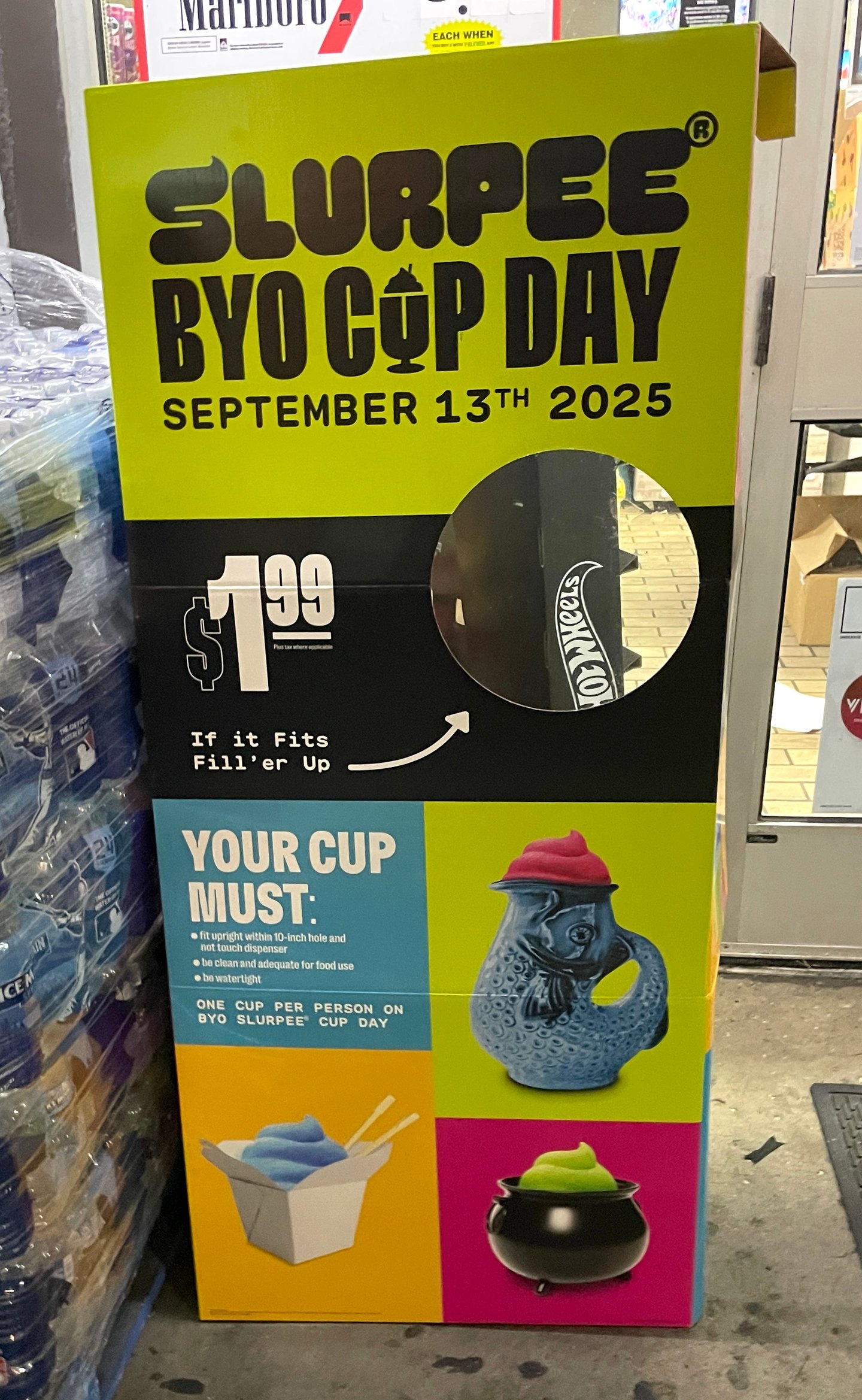 7-Eleven Slurpee 'BYO Cup Day' Standee