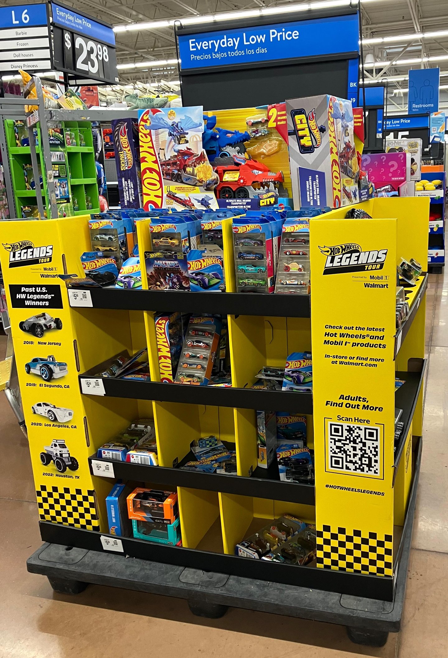 Walmart Hot Wheels Legends Tour Pallet Display