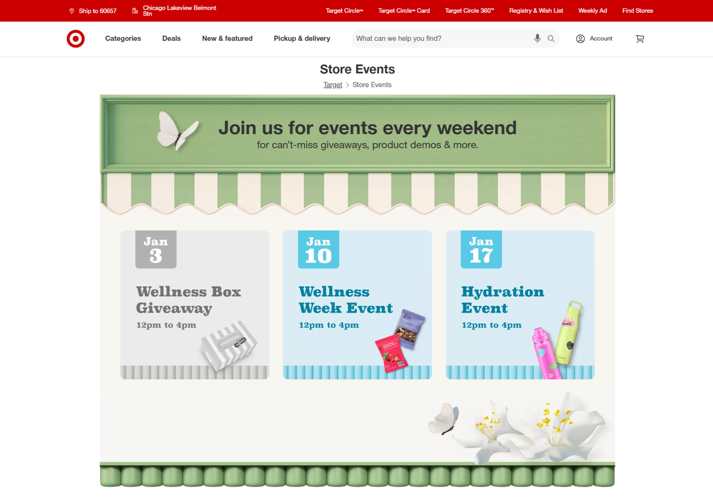 target wellness events