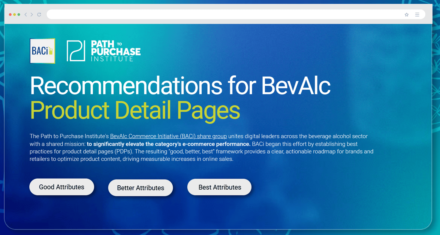 baci PDP recommendations bevalc 
