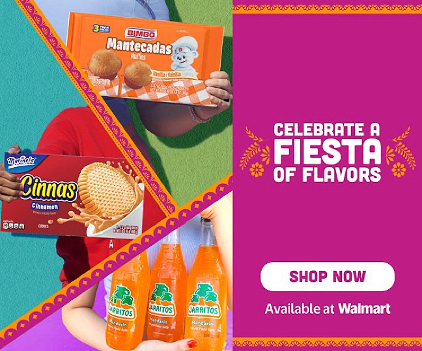 Bimbo Bakeries and Novamex Walmart display ad