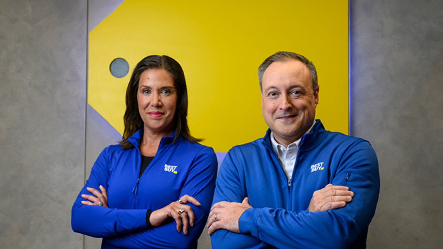 Corie Barry and Jason Bonfig of Best Buy