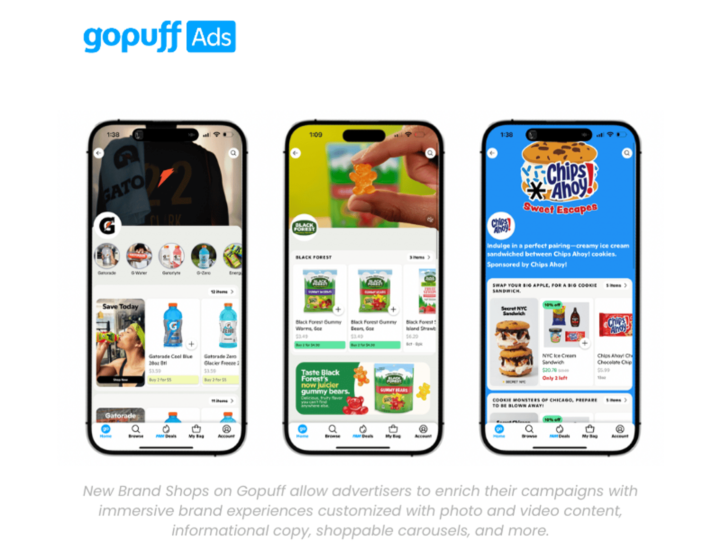 gopuff ads brand shop