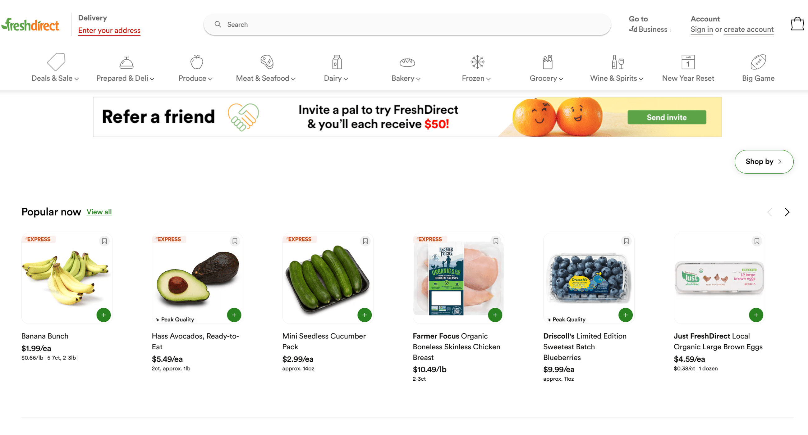 freshdirect ad campaign