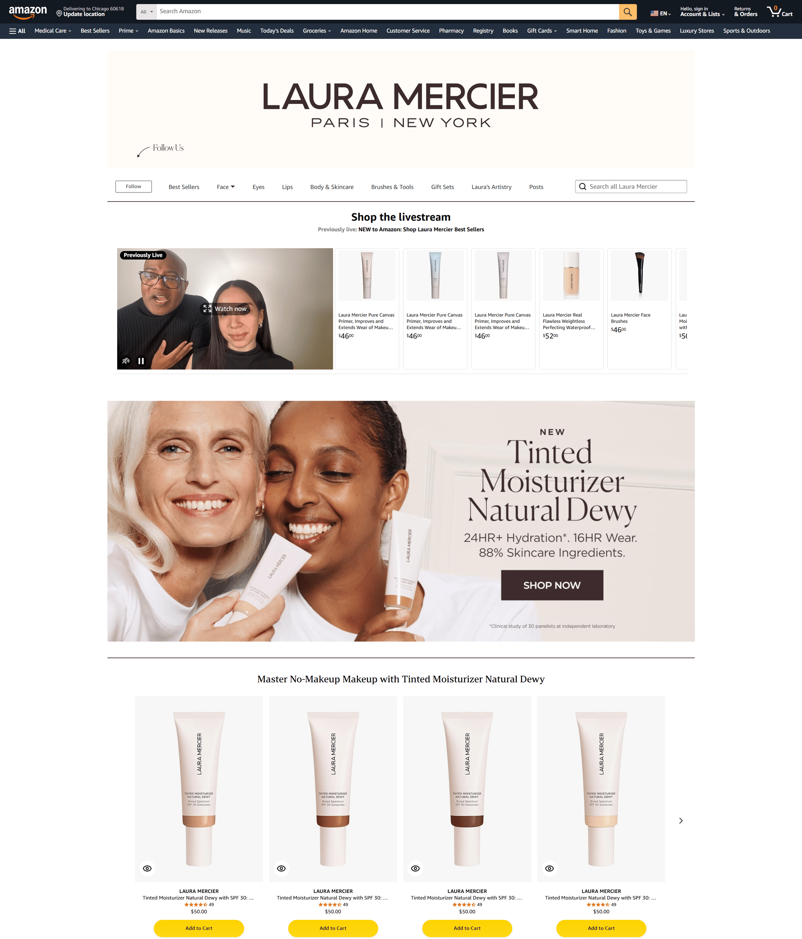 laura mercier amazon store