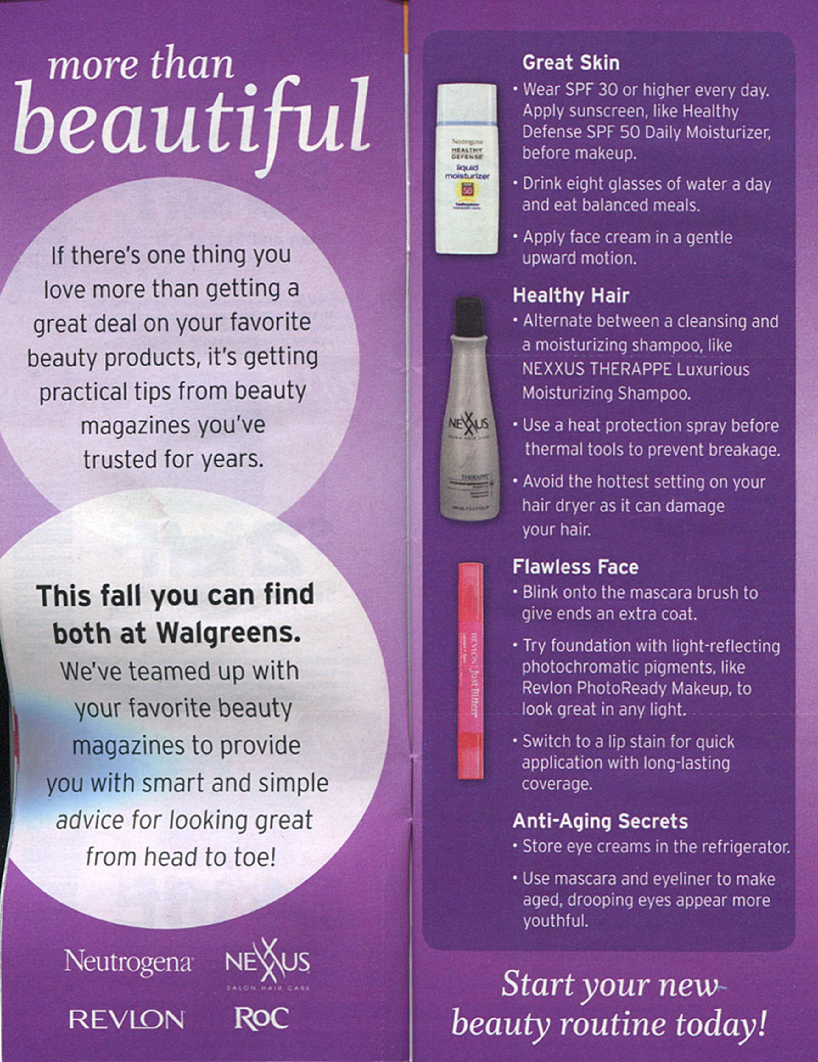 Walgreens 'More Than Beautiful' Feature neutrogena