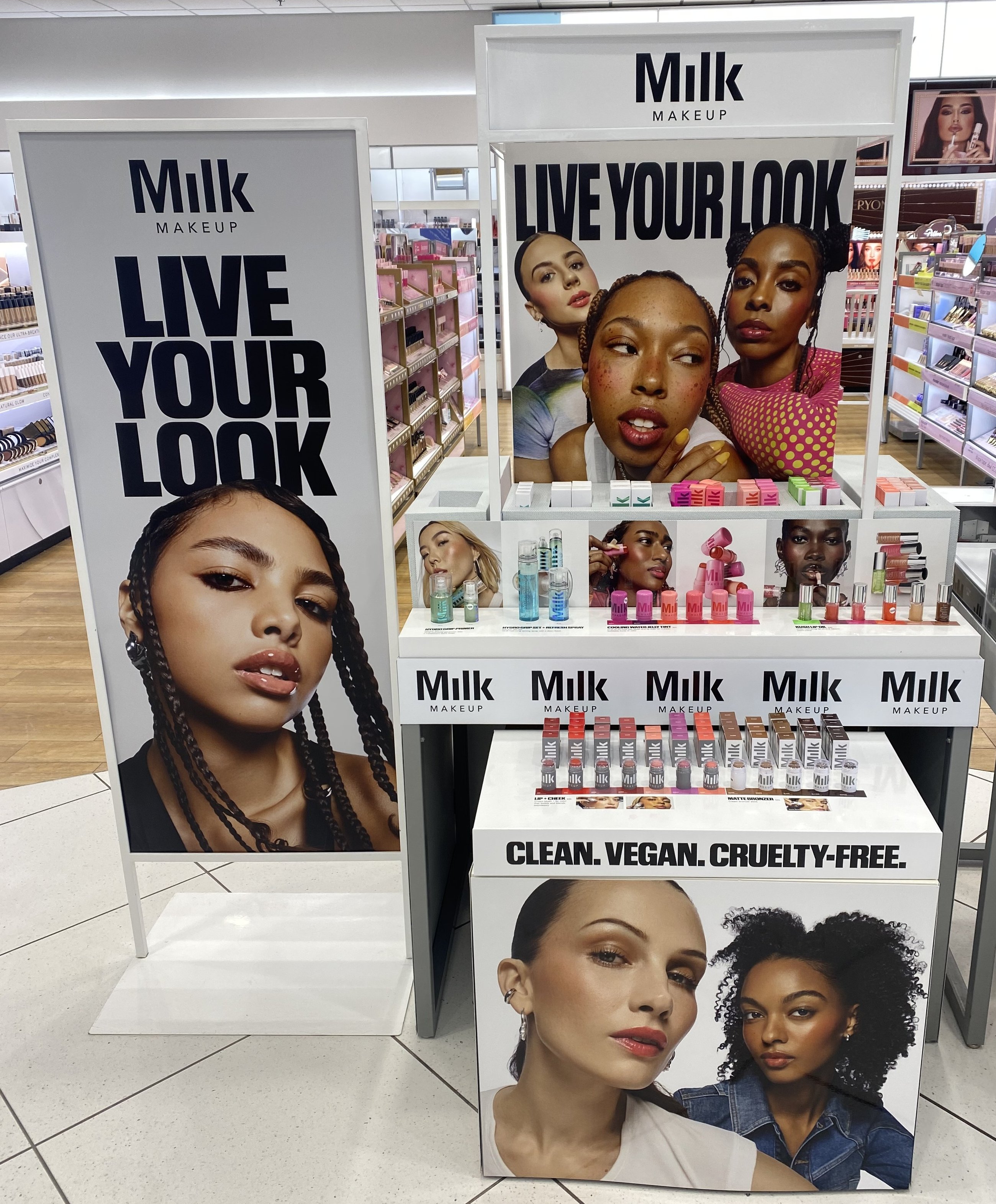 Ulta Milk Makeup 'Live Your Look' Display Fixture