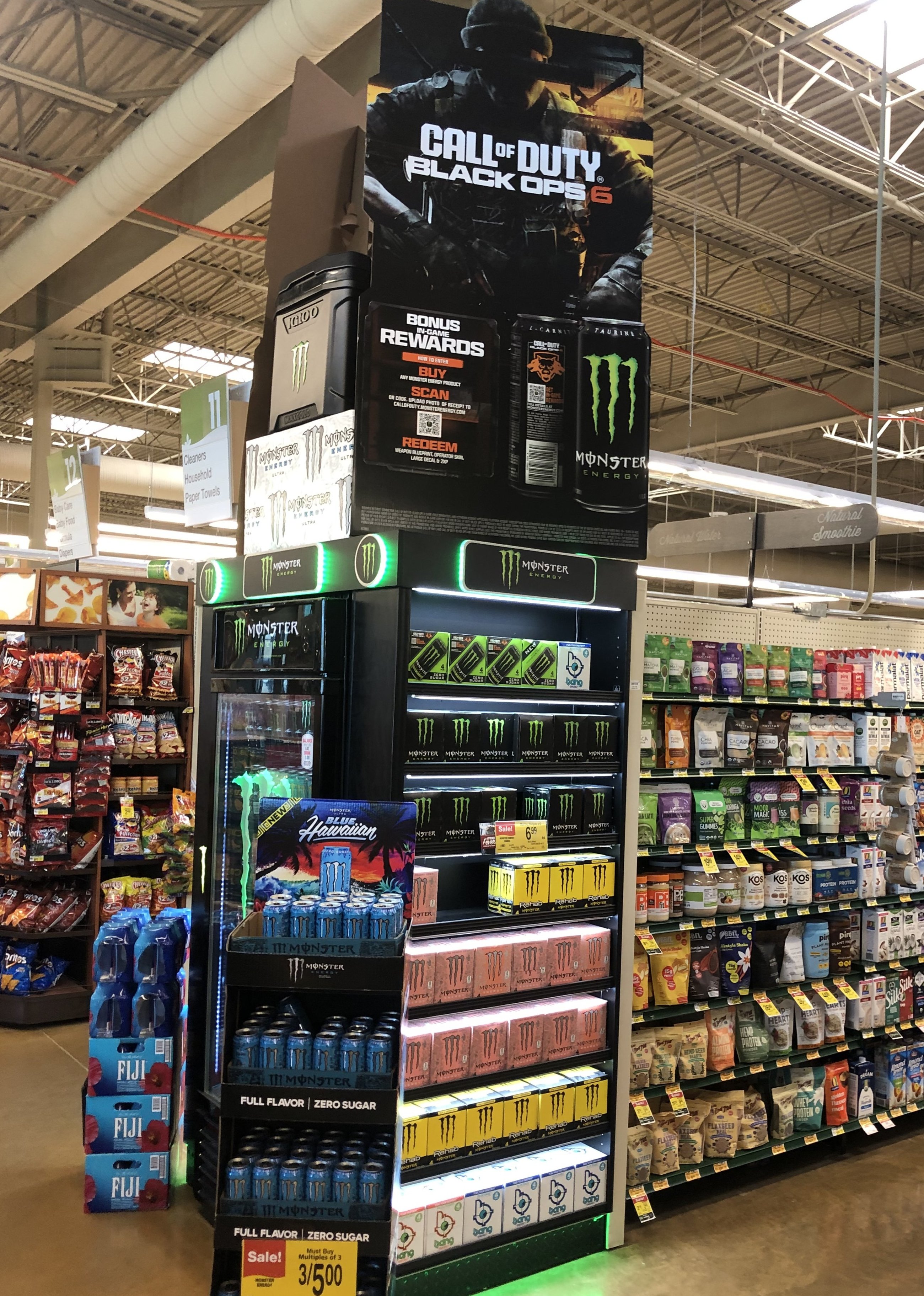 monster energy gamified display
