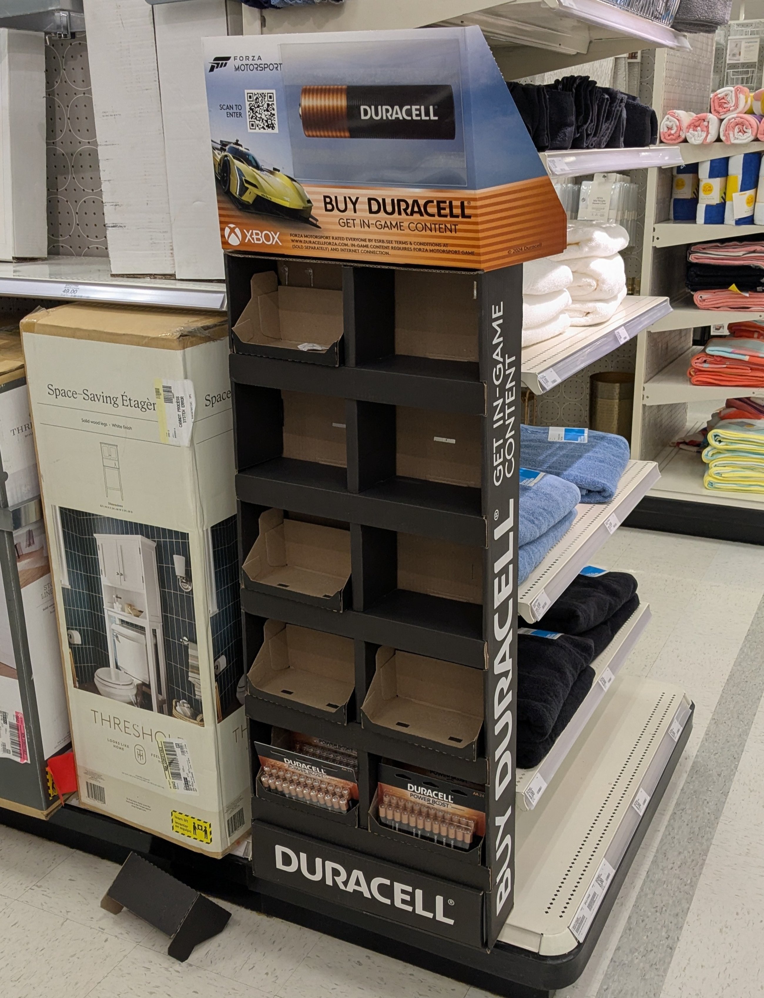 duracell gamified experience display