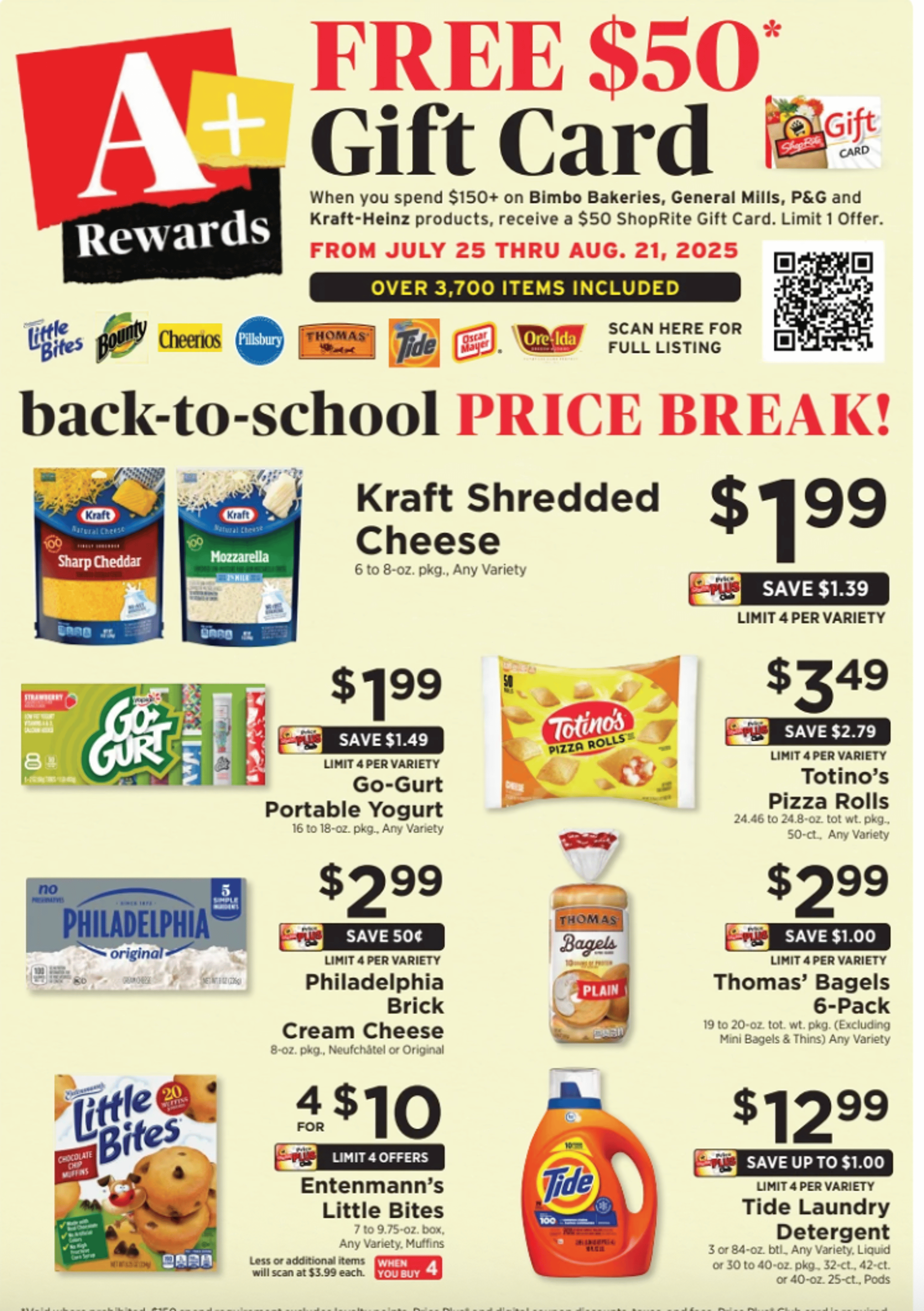 ShopRite 'A+ Rewards' Circular Feature