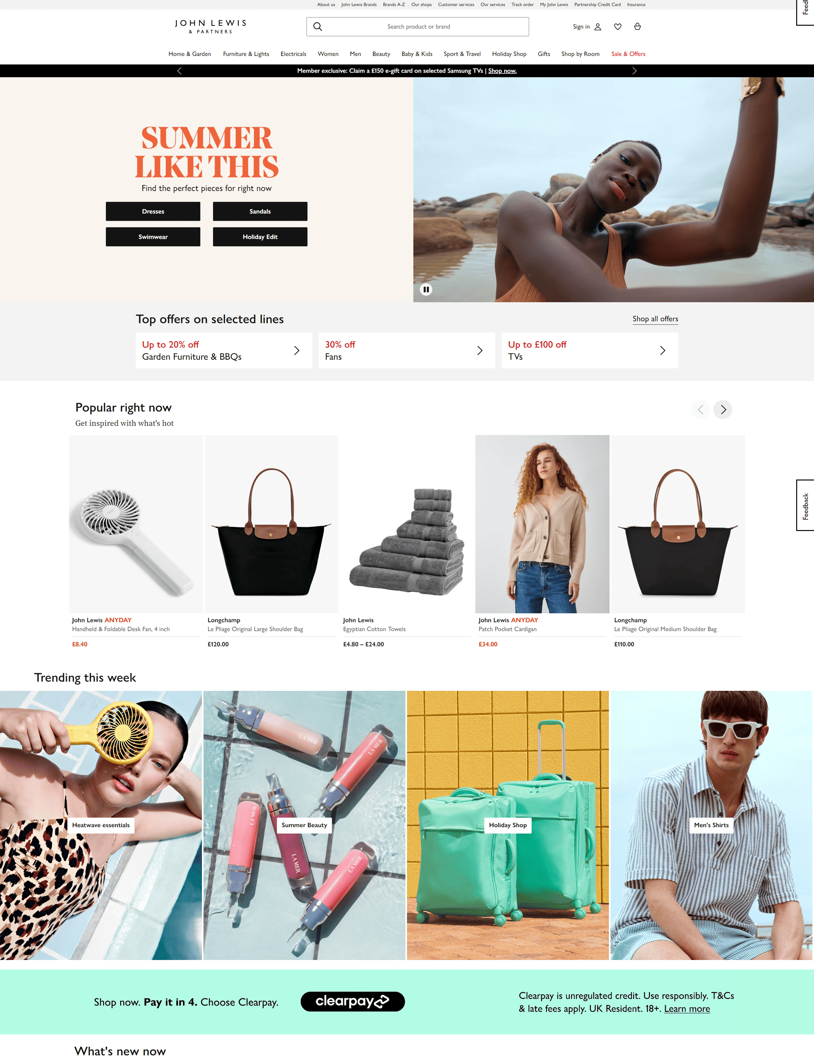 John Lewis website retail media platform