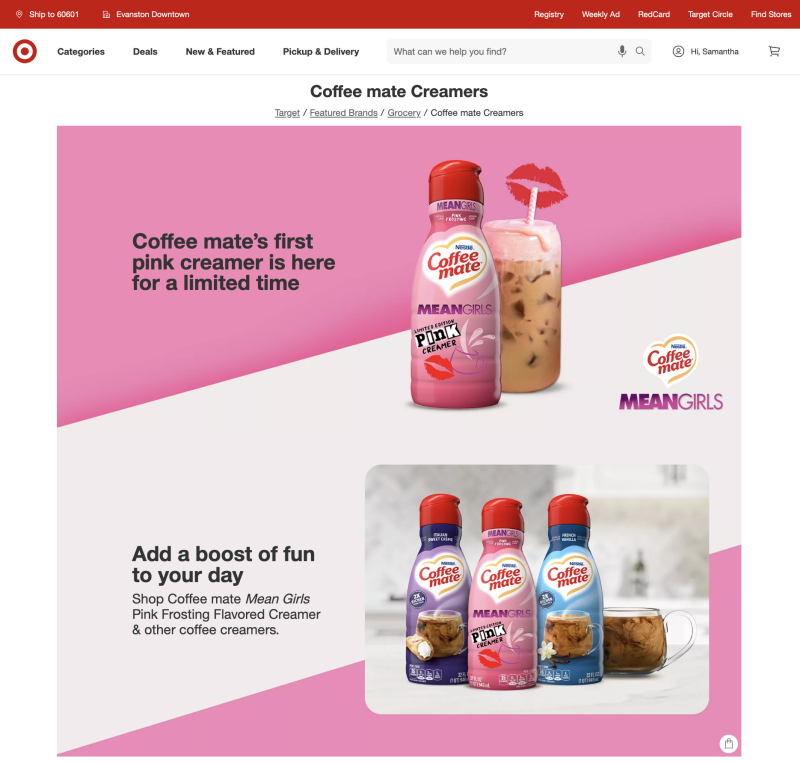 Coffee Mate's 'Mean Girls' Creamer Gets the Spotlight at Target Path to Purchase Institute