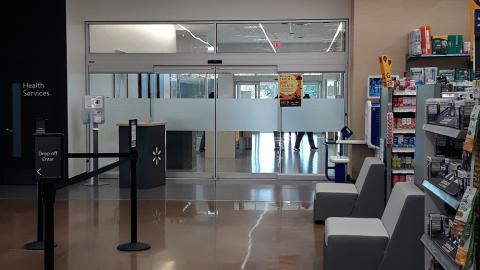 Walmart Health Entryway Sign
