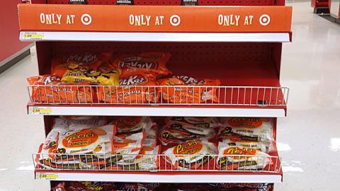 Target Halloween Upfront Endcap