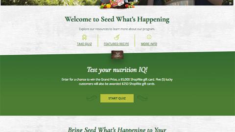 Unilever ShopRite 'Seed What's Happening' Website