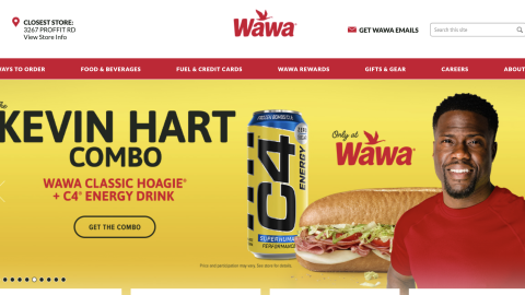 Wawa C4 'Kevin Hart Combo' Carousel Ad