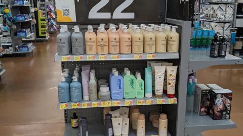 Walmart Hair Care Endcap
