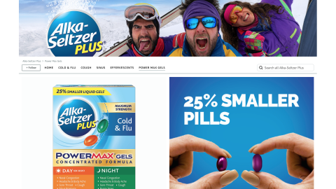 Alka-Seltzer Amazon Brand Showcase