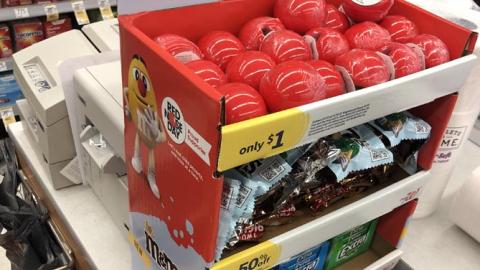 Walgreens M&Ms "Red Nose Day" Countertop Display