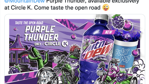 Circle K Mtn Dew Purple Thunder Tweet