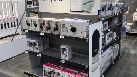 Walmart Owlet 'Sleep More Worry Less' Endcap Display