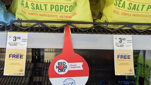 Walgreens Red Nose Day 'Proud Supporter' Wobblers