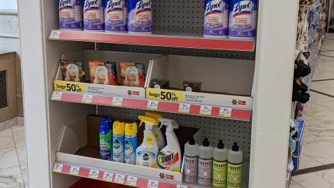 Walgreens Red Nose Day 'Save With Great Deals' Endcap Display