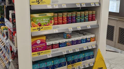 Walgreens 'Earn $5 Off' Endcap Display