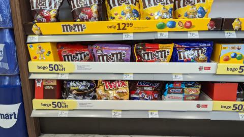 Walgreens Red Nose Day 'BOGO 50% Off' Shelf Trays