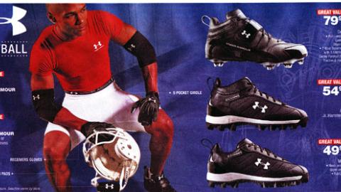 Under armour football on sale cleats sports authority