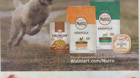 Walmart nutro puppy on sale food