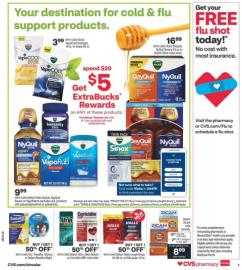 Spend $20, Get 5 ExtraBucks on Select P&G Products at CVS Pharmacy