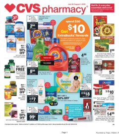 Spend $20, Get 5 ExtraBucks on Select P&G Products at CVS Pharmacy