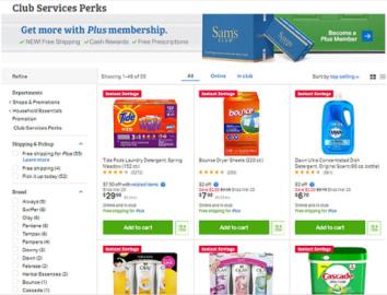 Sam's Club 'Club Service Perks' Web Page | Path to Purchase Institute