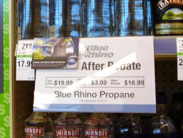 Walgreens Blue Rhino Rebate Shelf Talker | Path to Purchase Institute
