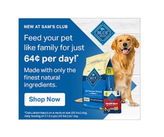 Sam's club blue buffalo best sale dog food