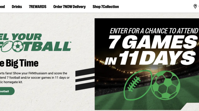 7-Eleven 'Fuel Your Football' Leaderboard Ad