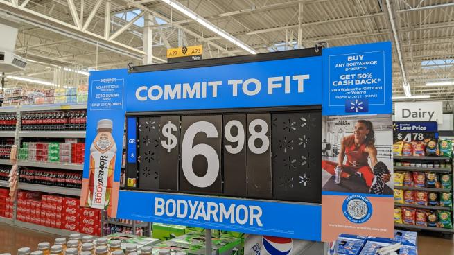 BodyArmor Walmart 'Commit to Fit' Pole Topper