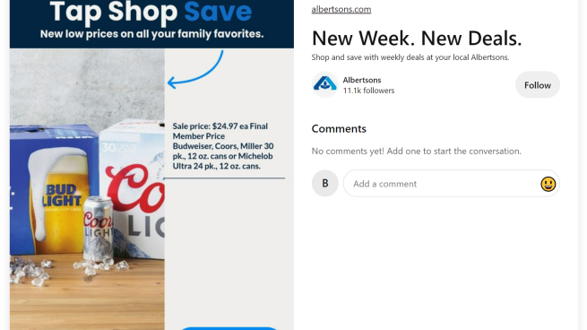 albertsons pinterest