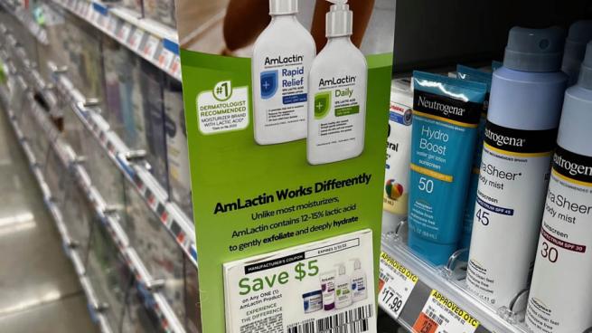 amlactin shelf talker