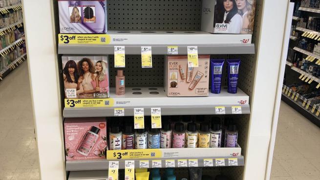 Walgreens shelf strips