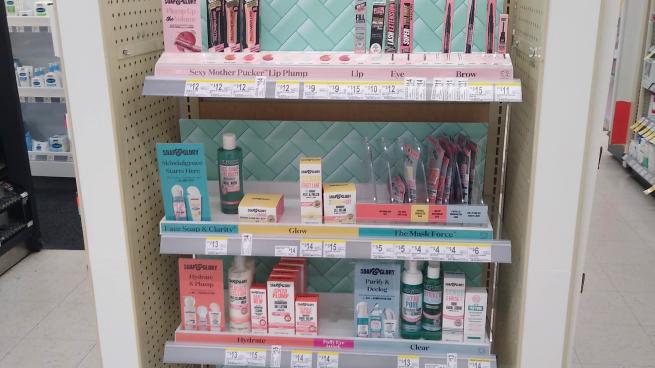 soap & glory endcap